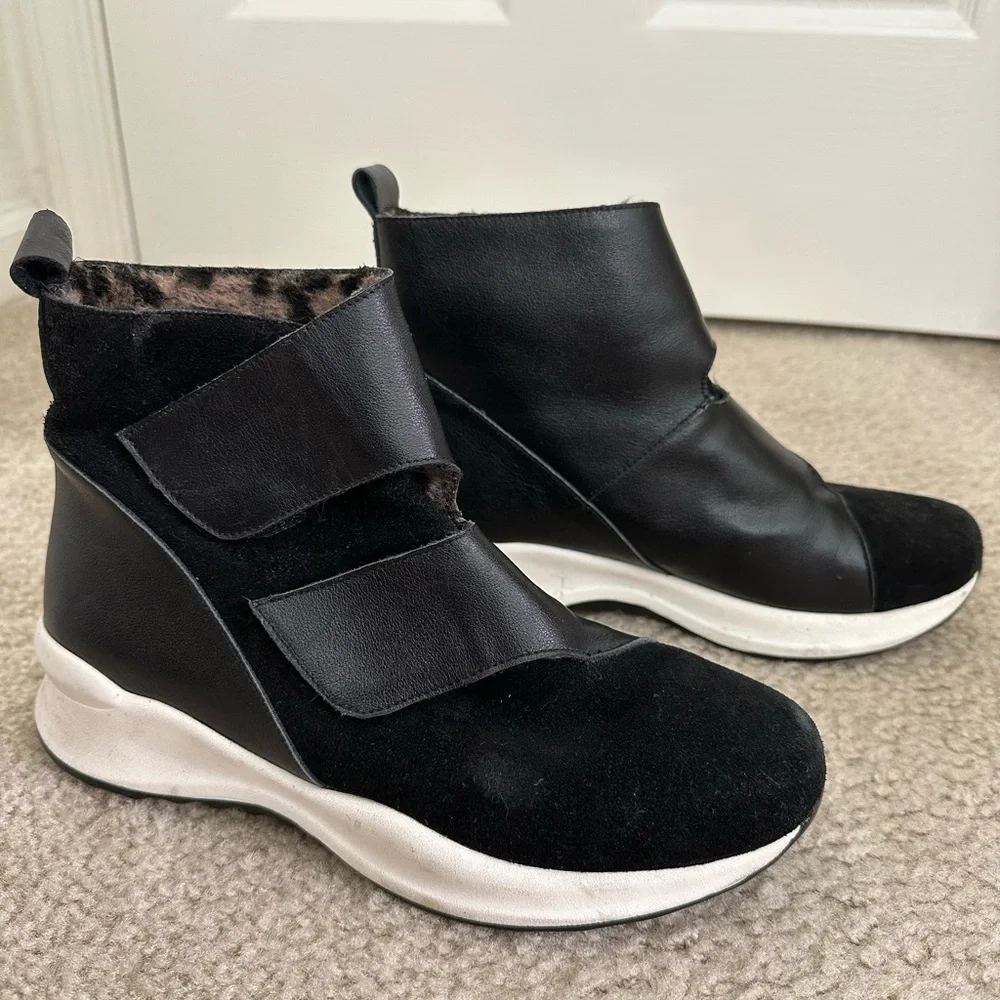 Converse Used Suede And Leather Strap Sneaker - Picture 2 of 2